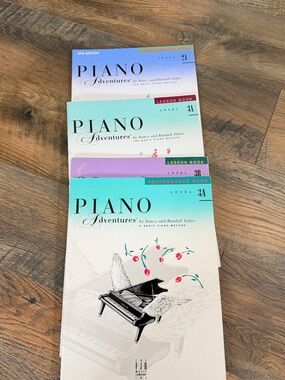 Beginner piano sheet music books by Faber Lesson & Performance Books